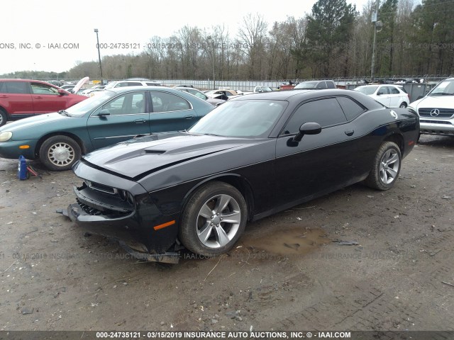 2C3CDZAG6FH770407 - 2015 DODGE CHALLENGER SXT BLACK photo 2