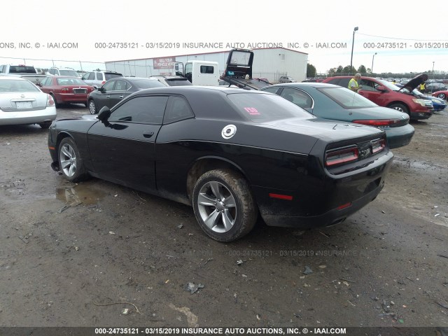 2C3CDZAG6FH770407 - 2015 DODGE CHALLENGER SXT BLACK photo 3