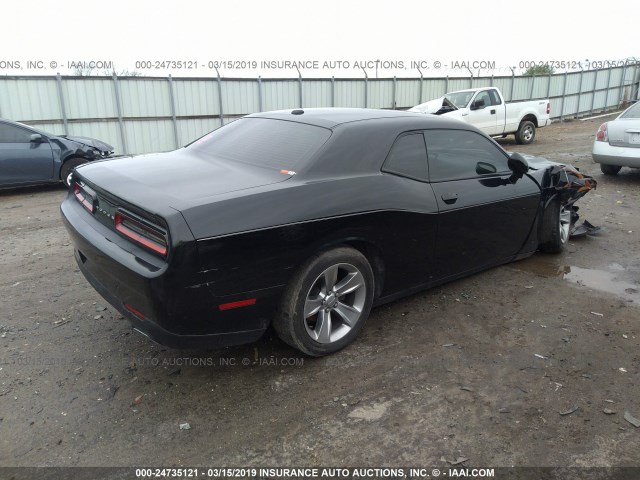 2C3CDZAG6FH770407 - 2015 DODGE CHALLENGER SXT BLACK photo 4