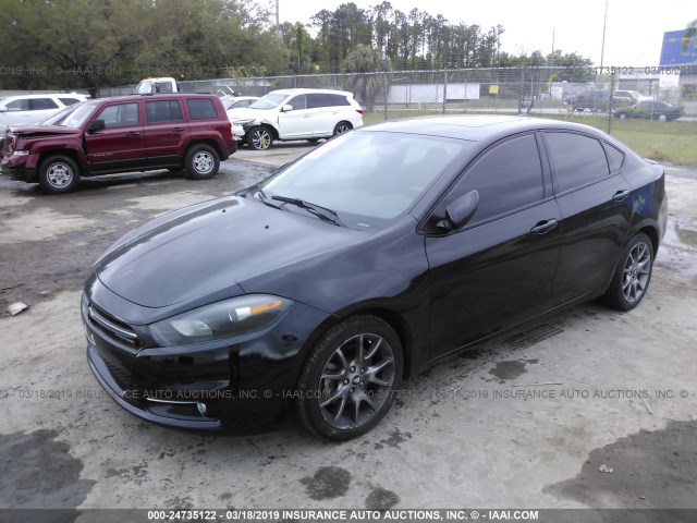 1C3CDFBA5DD333310 - 2013 DODGE DART SXT BLACK photo 2