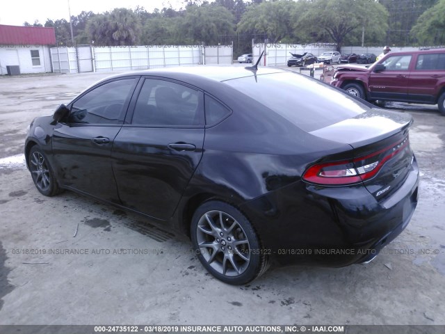 1C3CDFBA5DD333310 - 2013 DODGE DART SXT BLACK photo 3