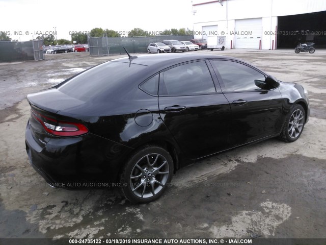 1C3CDFBA5DD333310 - 2013 DODGE DART SXT BLACK photo 4