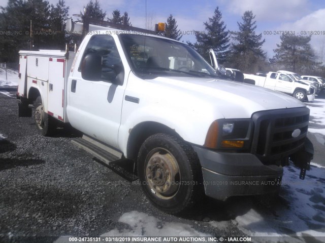 1FDSF30596ED42798 - 2006 FORD F350 SRW SUPER DUTY WHITE photo 1