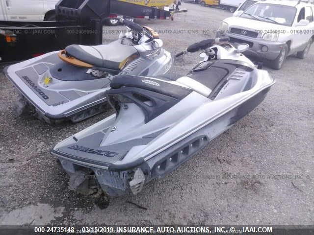 YDV54742C808 - 2008 SEADOO PERSONAL WATERCRAFT  SILVER photo 4