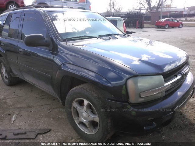 1GNDS13S882210786 - 2008 CHEVROLET TRAILBLAZER LS/LT BLUE photo 1