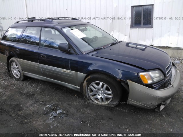 4S3BH6756Y7654865 - 2000 SUBARU LEGACY OUTBACK AWP BLUE photo 1