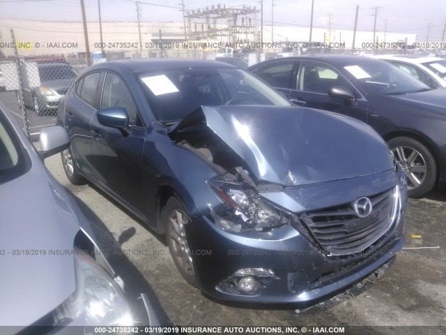 3MZBM1L7XFM146467 - 2015 MAZDA 3 TOURING BLUE photo 1