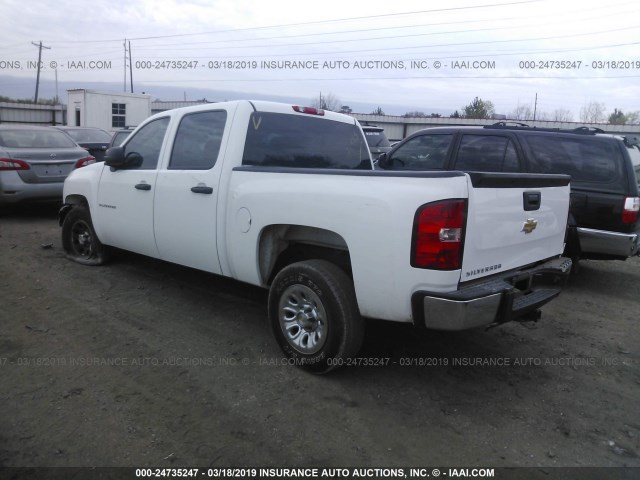 3GCPCPEA5DG155421 - 2013 CHEVROLET SILVERADO C1500 WHITE photo 3