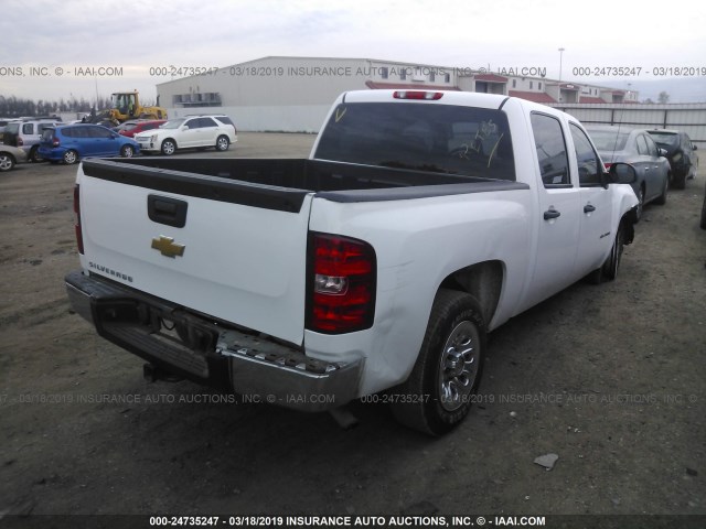 3GCPCPEA5DG155421 - 2013 CHEVROLET SILVERADO C1500 WHITE photo 4