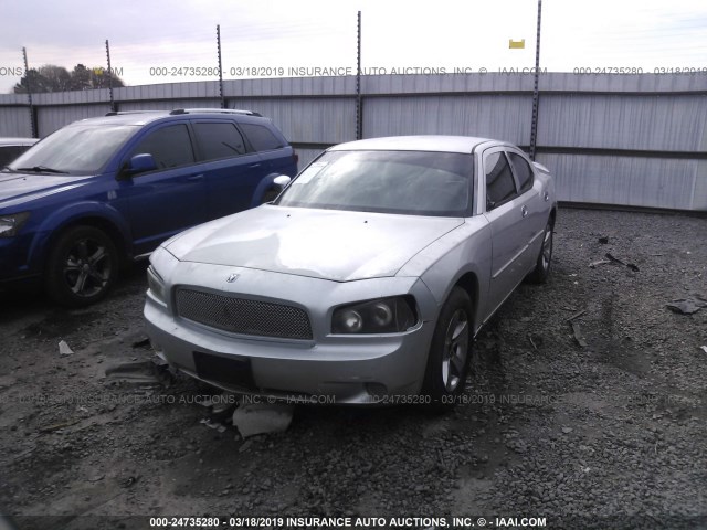 2B3KA43G16H318009 - 2006 DODGE CHARGER SE/SXT SILVER photo 2