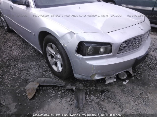 2B3KA43G16H318009 - 2006 DODGE CHARGER SE/SXT SILVER photo 6