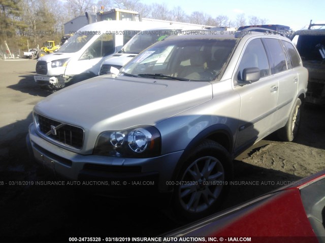 YV1CZ91HX41082664 - 2004 VOLVO XC90 T6 GRAY photo 2