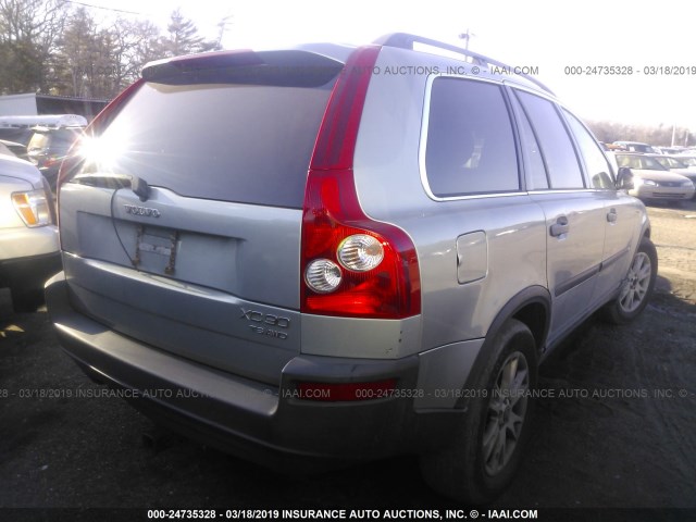 YV1CZ91HX41082664 - 2004 VOLVO XC90 T6 GRAY photo 4