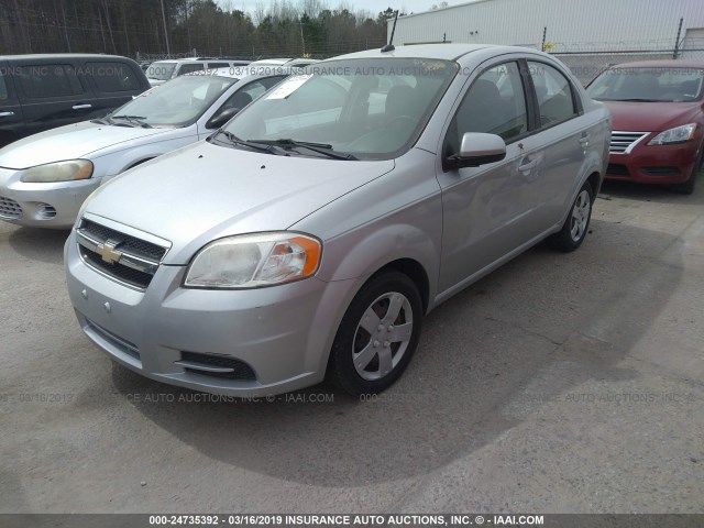 KL1TD5DE0AB069885 - 2010 CHEVROLET AVEO LS/LT Արծաթագույն լուսանկար 2