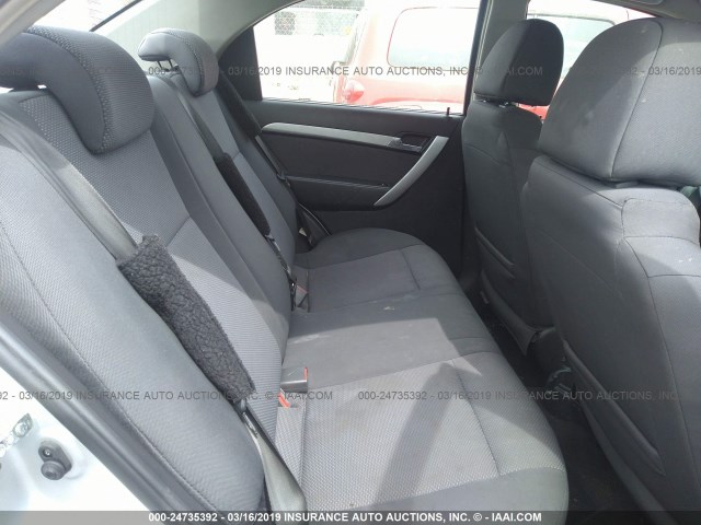 KL1TD5DE0AB069885 - 2010 CHEVROLET AVEO LS/LT Արծաթագույն լուսանկար 8