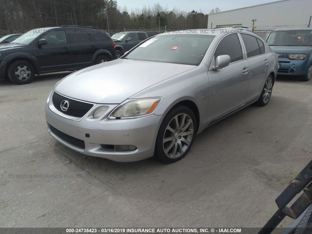 JTHBN96SX65002971 - 2006 LEXUS GS GENERATION 200 430 SILVER photo 2