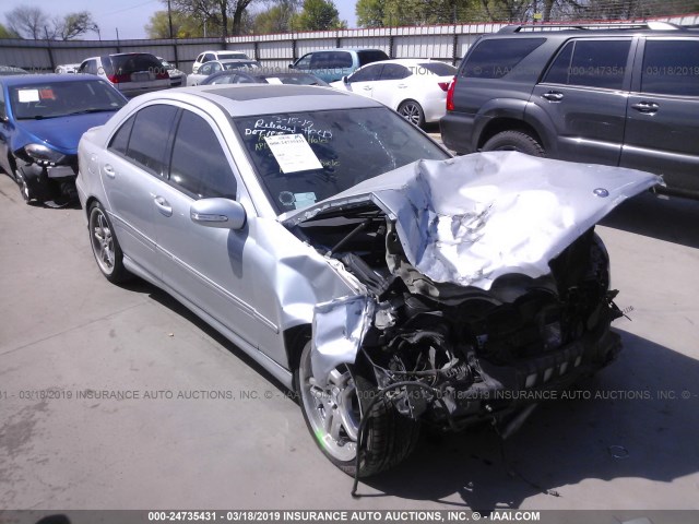 WDBRF76J86F785578 - 2006 MERCEDES-BENZ C 55 AMG SILVER photo 1