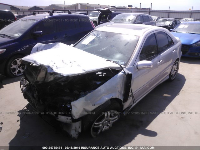 WDBRF76J86F785578 - 2006 MERCEDES-BENZ C 55 AMG SILVER photo 2