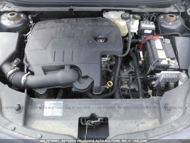 1G1ZB5E1XBF208363 - 2011 CHEVROLET MALIBU LS 灰色 照片 10