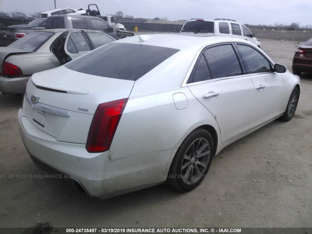 1G6AR5SS7H0142124 - 2017 CADILLAC CTS LUXURY WHITE photo 4