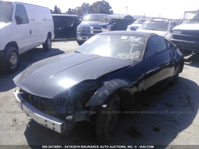 JN1AZ34D33T109275 - 2003 NISSAN 350Z COUPE BLACK photo 2