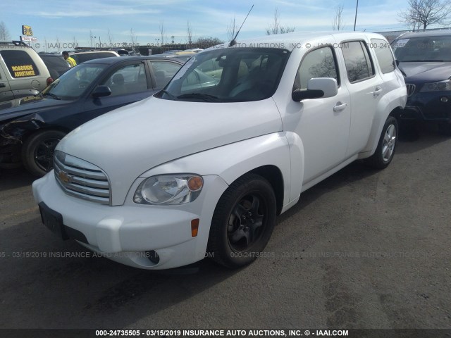 3GNBABFW3BS532293 - 2011 CHEVROLET HHR LT WHITE photo 2