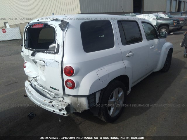 3GNBABFW3BS532293 - 2011 CHEVROLET HHR LT WHITE photo 4