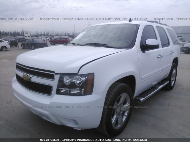 1GNSCBE0XER112660 - 2014 CHEVROLET TAHOE C1500 LT WHITE photo 2