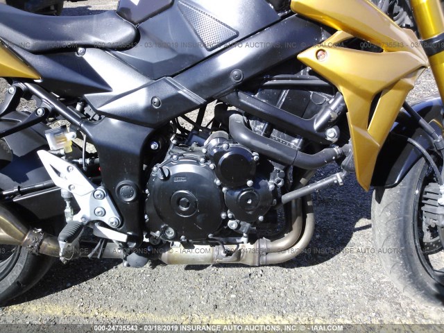 JS1GR7NA6F2102697 - 2015 SUZUKI GSX-S750 GOLD photo 8