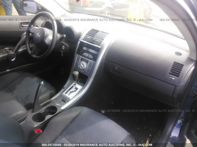 JTKDE177460065897 - 2006 TOYOTA SCION TC Dark Blue photo 5