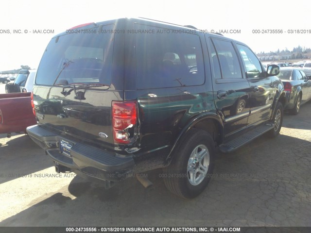 1FMPU16L12LA71361 - 2002 FORD EXPEDITION XLT BLACK photo 4