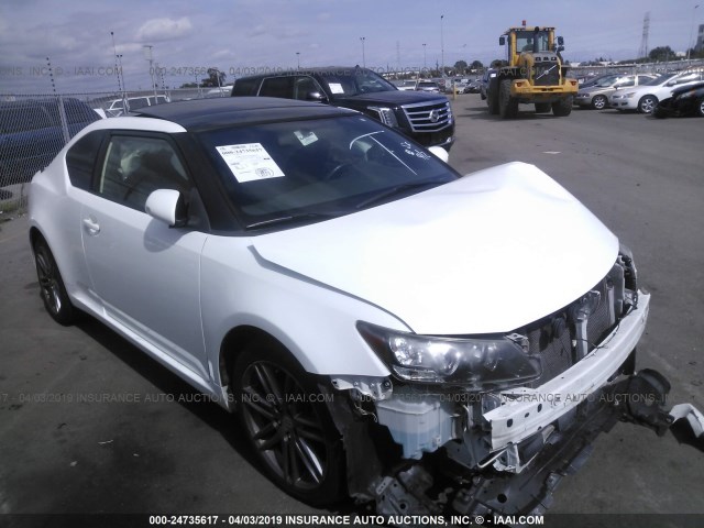 JTKJF5C70D3063735 - 2013 TOYOTA SCION TC თეთრი ფოტო 1