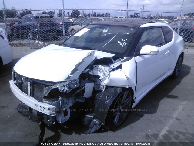 JTKJF5C70D3063735 - 2013 TOYOTA SCION TC თეთრი ფოტო 2