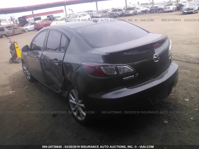 JM1BL1S58A1192455 - 2010 MAZDA 3 S BLACK photo 3