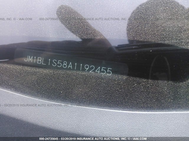 JM1BL1S58A1192455 - 2010 MAZDA 3 S BLACK photo 9