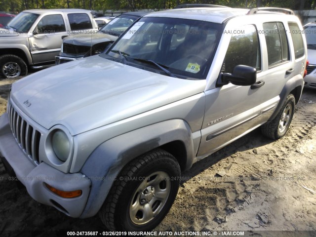 1J4GL48K63W595693 - 2003 JEEP LIBERTY SPORT/FREEDOM SILVER photo 2