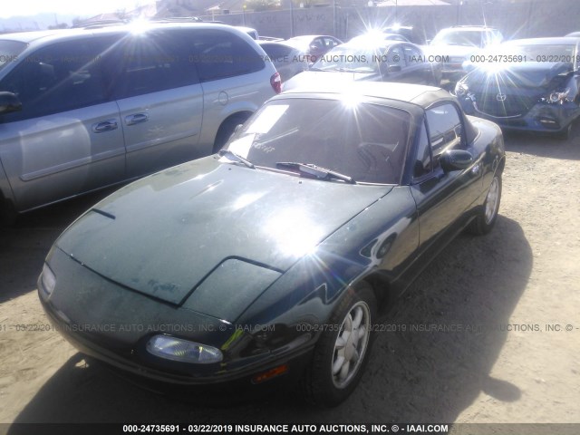 JM1NA3516M0201901 - 1991 MAZDA MX-5 MIATA GREEN photo 2