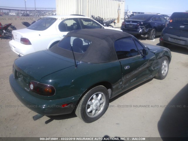 JM1NA3516M0201901 - 1991 MAZDA MX-5 MIATA GREEN photo 4