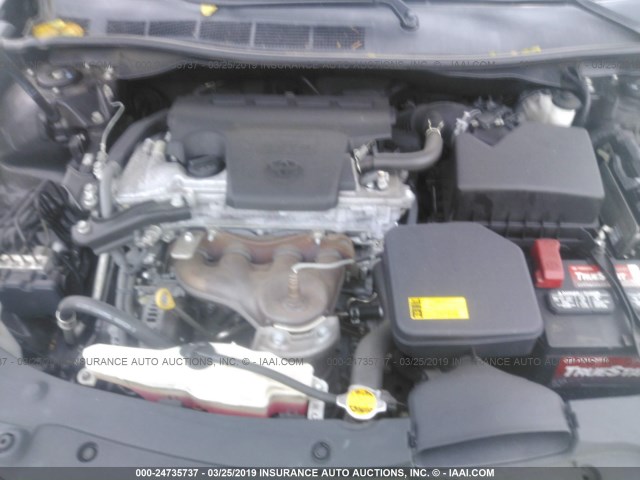 4T1BF1FK4CU613866 - 2012 TOYOTA CAMRY SE/LE/XLE SILVER photo 10