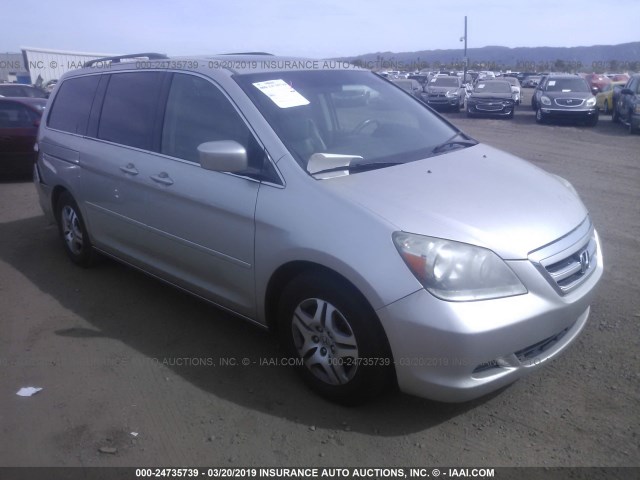 5FNRL38617B400623 - 2007 HONDA ODYSSEY EXL SILVER photo 1