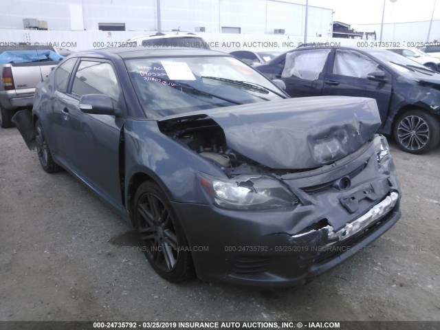 JTKJF5C71C3038874 - 2012 TOYOTA SCION TC GRAY photo 1
