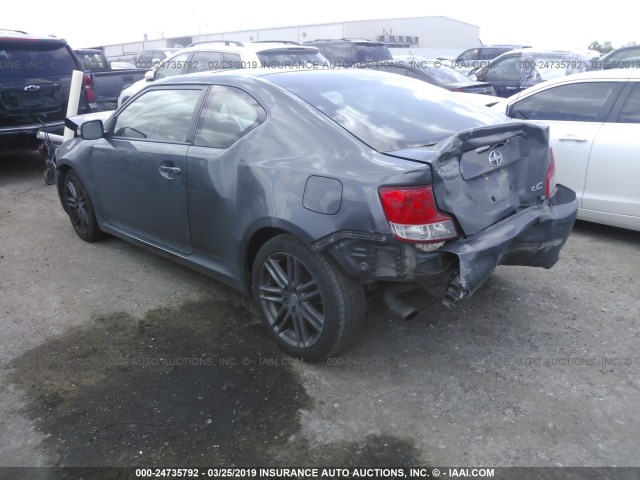 JTKJF5C71C3038874 - 2012 TOYOTA SCION TC GRAY photo 3