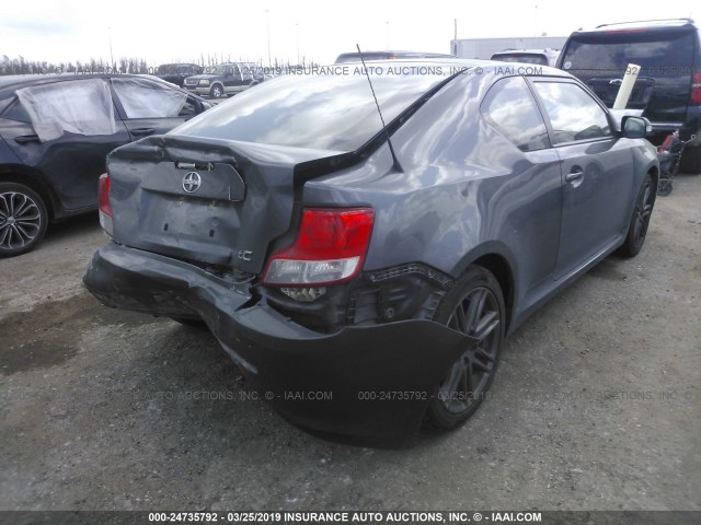 JTKJF5C71C3038874 - 2012 TOYOTA SCION TC GRAY photo 4