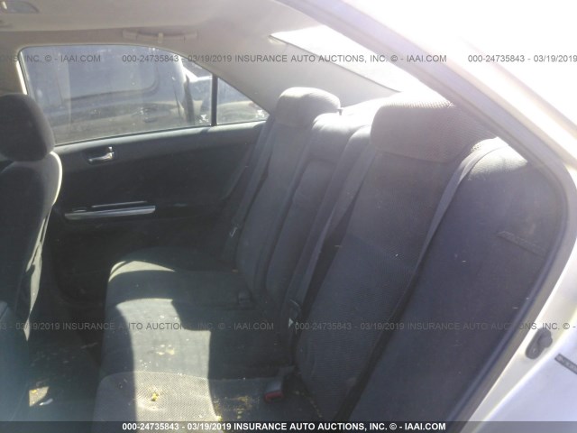 4T1BE32K34U873617 - 2004 TOYOTA CAMRY LE/XLE/SE SILVER photo 8