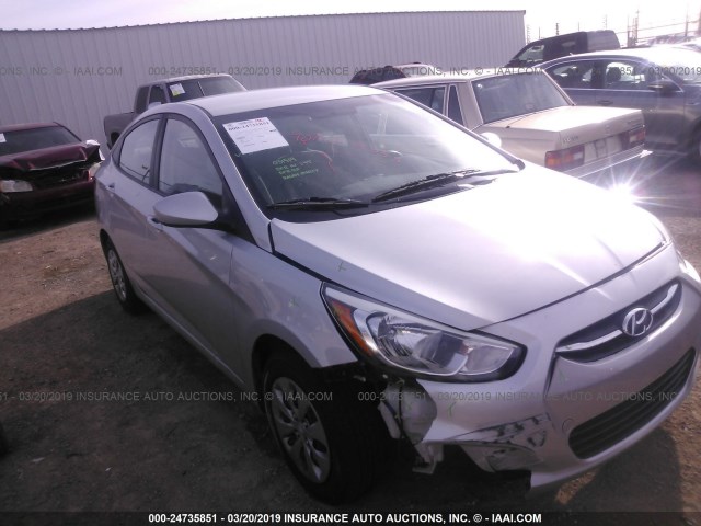 KMHCT4AE6GU105033 - 2016 HYUNDAI ACCENT SE SILVER photo 6