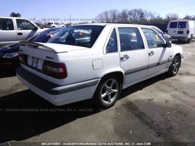 YV1LS5826T2343067 - 1996 VOLVO 850 R WHITE photo 4