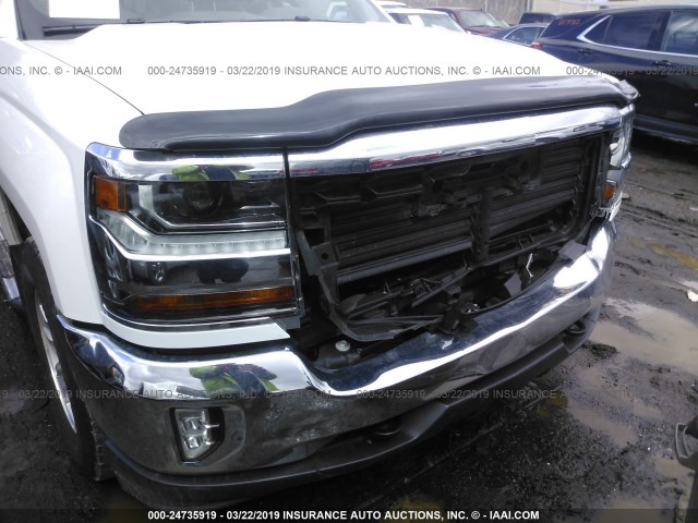 3GCUKRECXHG305578 - 2017 CHEVROLET SILVERADO K1500 LT WHITE photo 6