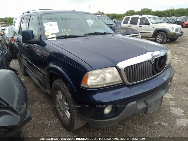 5LMEU68H54ZJ08003 - 2004 LINCOLN AVIATOR ლურჯი ფოტო 1