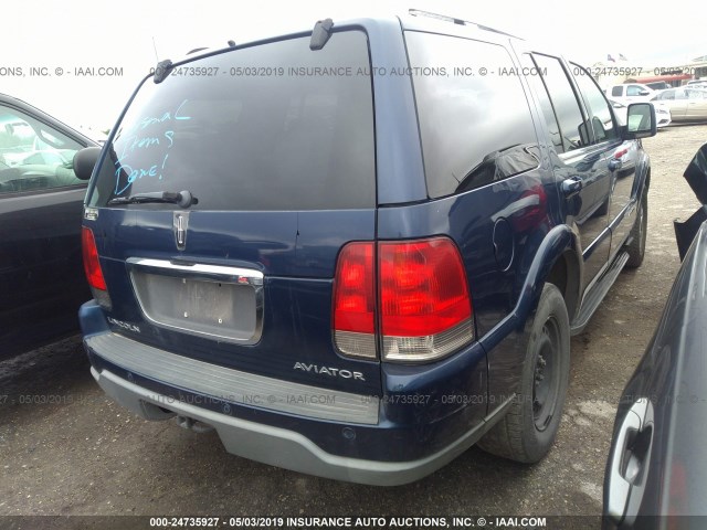 5LMEU68H54ZJ08003 - 2004 LINCOLN AVIATOR ლურჯი ფოტო 4