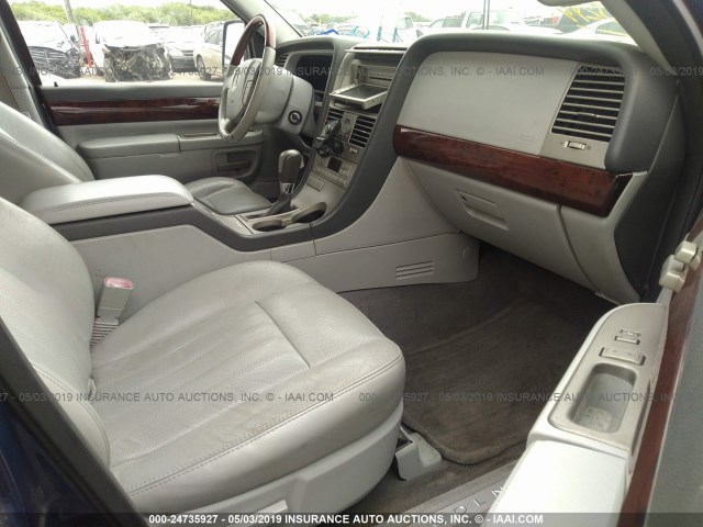 5LMEU68H54ZJ08003 - 2004 LINCOLN AVIATOR ლურჯი ფოტო 5